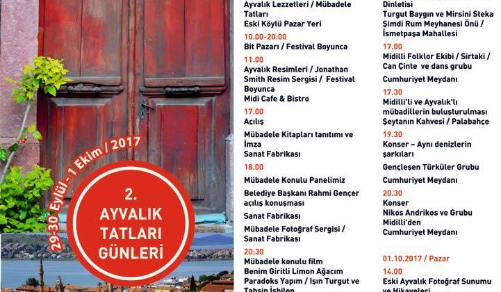 2. Ayvalık tadları festivali başlıyor