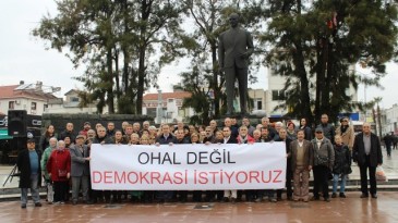 Ayvalık’ta CHP’den OHAL tepkisi