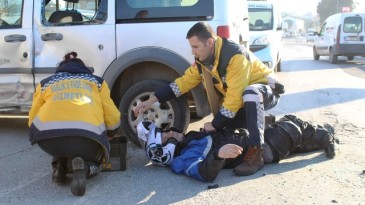 Ayvalık’ta trafik kazası; 1 yaralı