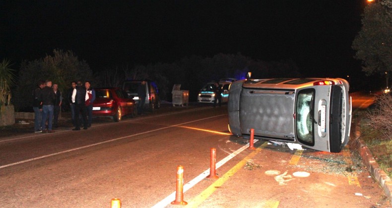 Ayvalık’ta trafik kazası ucuz atlatıldı