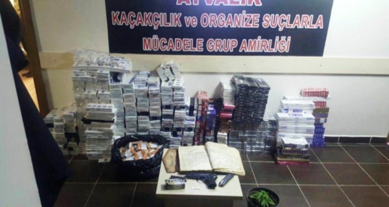 Ayvalık’ta Kaçak Sigara Operasyonu