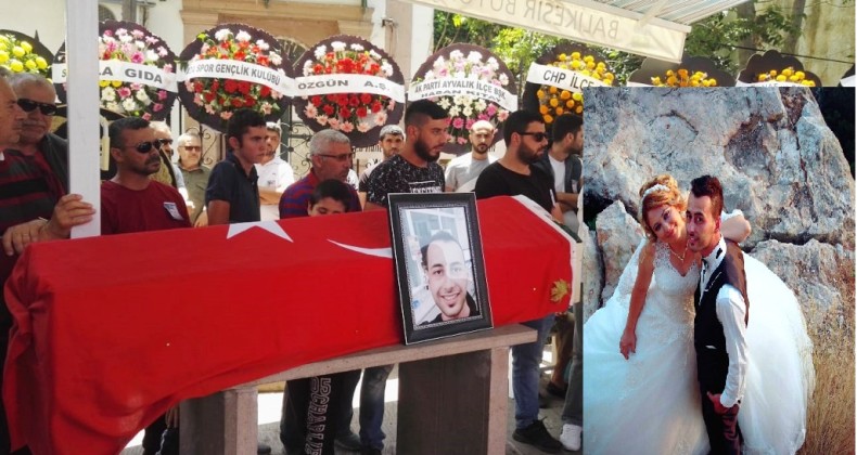 Ayvalık’ta deniz dibinde cesedi bulunan kayıp balıkçı  Kerem İncedayı gözyaşları arasında toprağa verildi