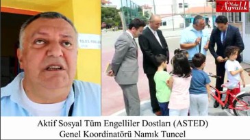 Trafik Haftası – Ayvalık’ta anaokul öğrencilerine bisiklet hediye edildi