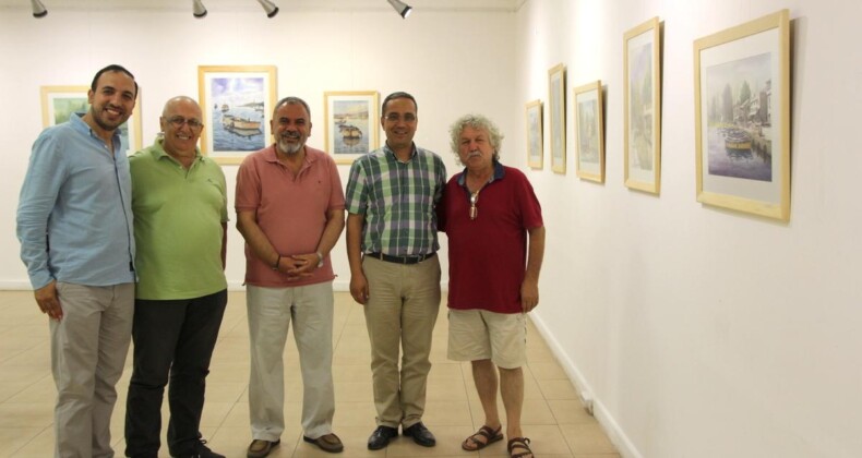 KANDEMİR’İN SULUBOYA RESİM SERGİSİ, AYVALIK ORHAN PEKER SANAT GALERİSİ’NDE AÇILDI