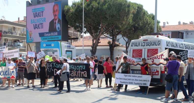 Ayvalık’ta 5 Haziran çevre gününde BASKİ’ye tepki