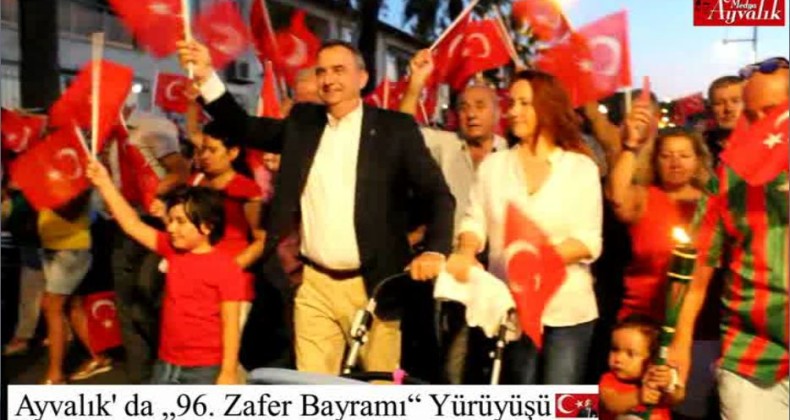 Ayvalık´da “96. Zafer Yürüyüşü” düzenlendi