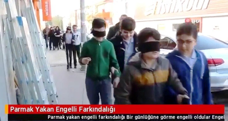 Parmak Yakan Engelli Farkındalığı (VİDEO HABER)