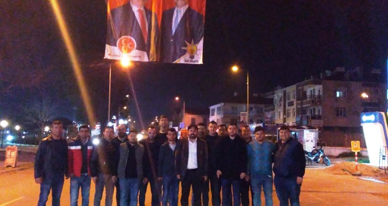 AK Parti İlçe Başkanı Kayaalp, Yılmaz ve Başaran için mesai harcıyor