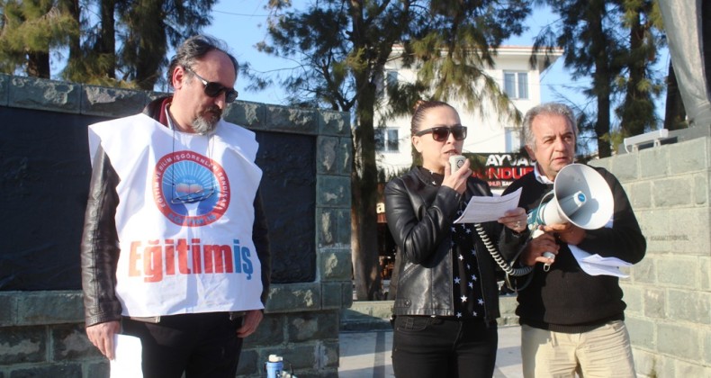 Ayvalık’ta yükselen ortak ses; “Öğretmenlerin can güvenliği sağlanmalıdır”