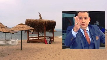 Ünlü sunucu Erkan Tan’ın şemsiyesine Ayvalık Belediyesi gölgesi (!)