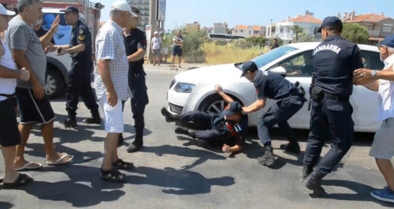 AYVALIK’TA PLAJ ŞEMSİYESİ UĞRUNA UZMAN ÇAVUŞ YARALANDI