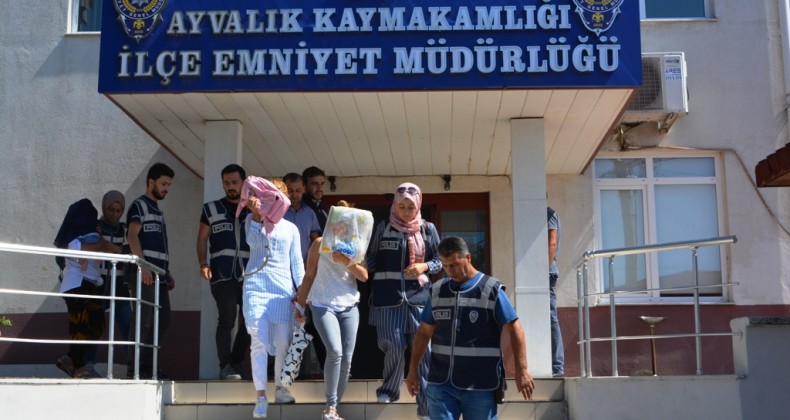 Ayvalık’ta hırsızlık zanlılarına nefes kesen operasyon