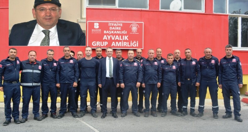 Ayvalık Belediye Başkanı Mesut Ergin itfaiyecileri unutmadı
