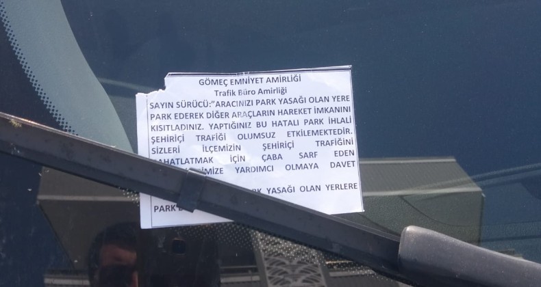 Gömeç’te polisten ilginç uyarı