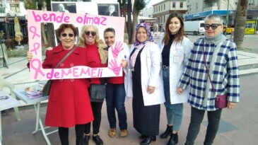 Ayvalık’ta İlçe Sağlık Müdürlüğü’nden kansere karşı farkındalık çalışması