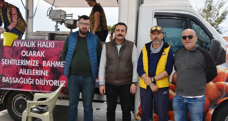 Ayvalık Halkı’ndan şehitler için lokma hayrı