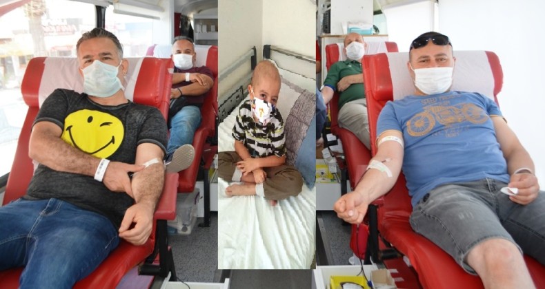 Ayvalık  “Minik Uğur” ve tüm lösemililer için kök hücre ve kan bağışına koştu