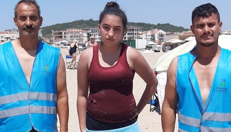 Büyükşehir bünyesindeki sahil mıntıka ekibi can kurtardı