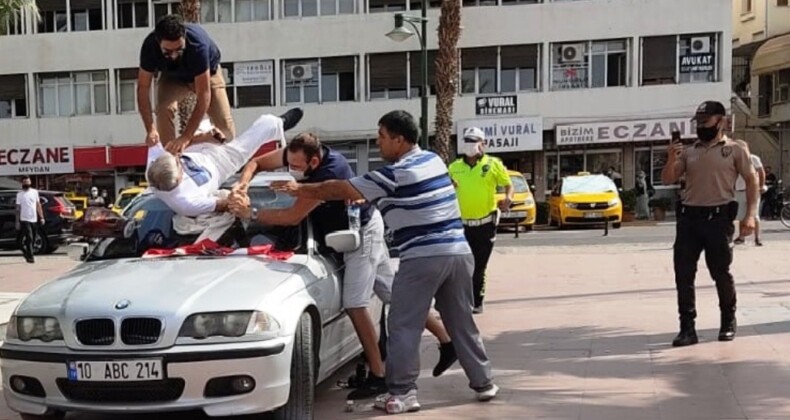 Ayvalık’ta Harp Okulu kılıcı ile intihar girişimi