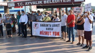 Ayvalık’ta sağlık çalışanlarına yönelik şiddete sert tepki