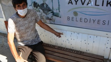 Ayvalık’ta fırtına ve dolu yağışında hasar gün aydınlandığında ortaya çıktı