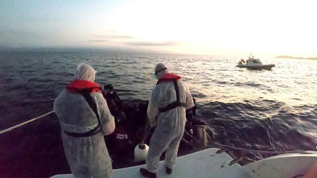 Ayvalık’ta 37 göçmen Sahil Güvenli ekiplerince kurtarıldı