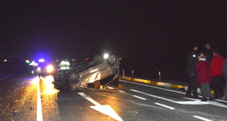 Ayvalık’ta trafik kazası; 2 yaralı
