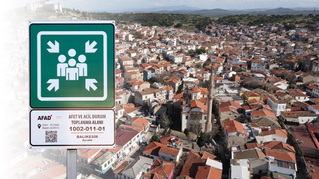 Ayvalık’ta afet ve acil toplanma alanları belirlendi