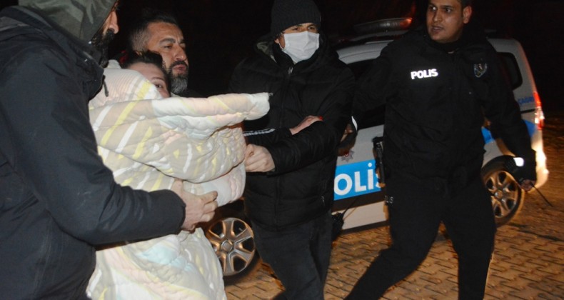 Ayvalık’ta buz gibi denizde alkollü yabancı uyruklu kadın avı