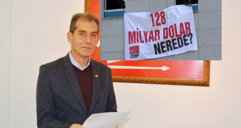 Ayvalık CHP’den “128 Milyar dolar nerede?” yazılı afişin indirilmesine sert tepki