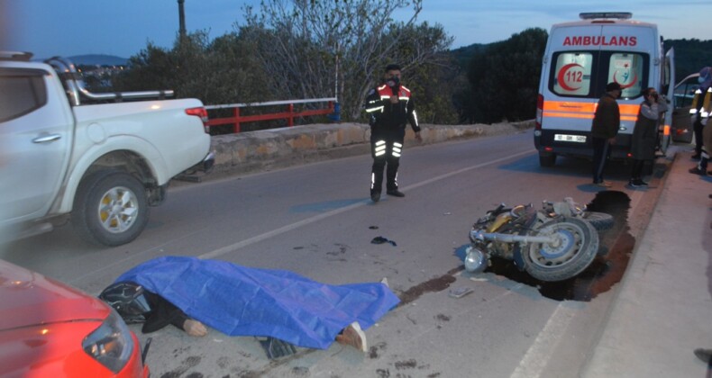 Ayvalık’ta trafik kazası; 1 ölü