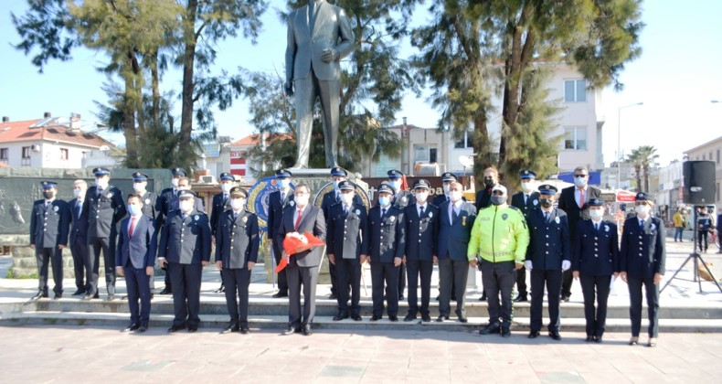 Ayvalık’ta Polisi’in 176. yıl gururuna Kovit19 damgası