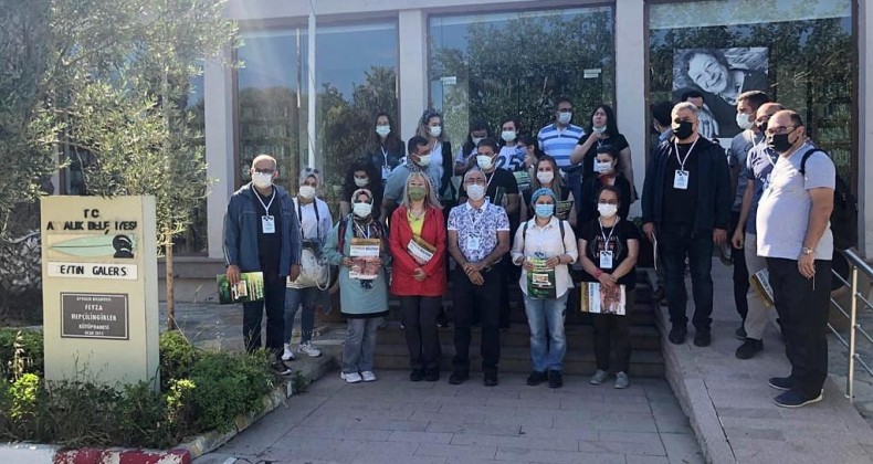 Genç bilim insanları zeytin müzesini ziyaret ettiler