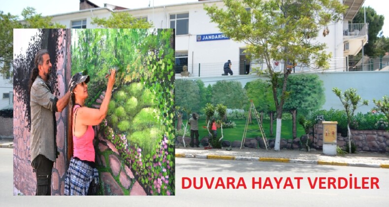 Sardunya festivali öncesinde duvarlara hayat veriyorlar