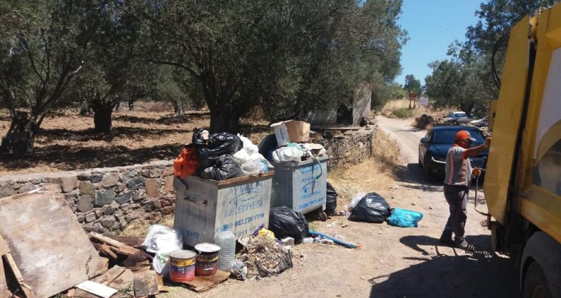Ayvalık’ta 1 günde 240 ton çöp