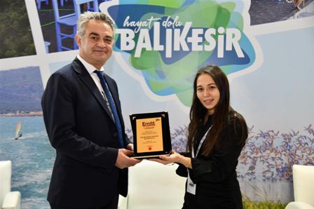 Balıkesir standına ‘En Etkin Tanıtım Ödülü’