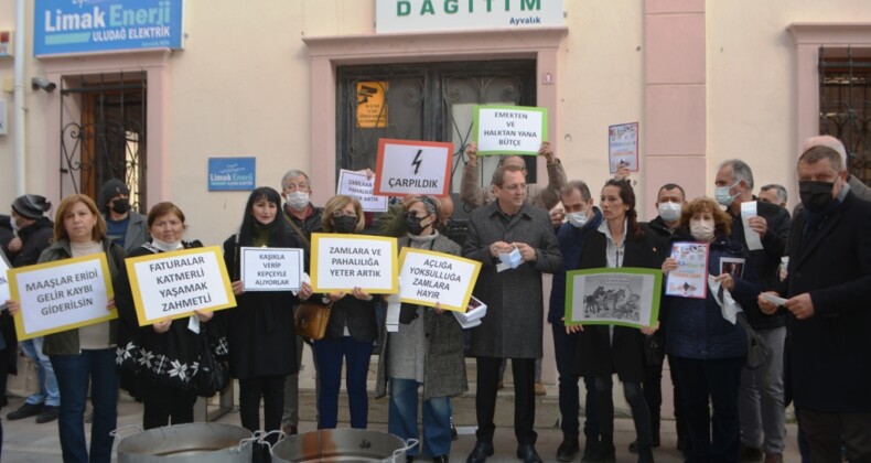 Ayvalık’ta CHP’den fahiş elektrik fiyatlarına tepki
