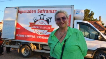 Ayvalık’ta hayırsever işkadınından ihtiyaç sahibi ailelere 4 ton et desteği