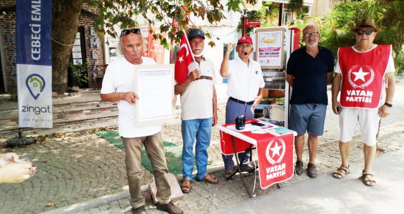 Ayvalık Vatan Partisi’nden basın açıklaması