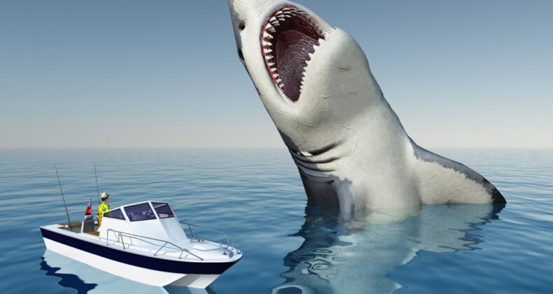 10 METRELİK “JAWS” BALIKÇILARI TEDİRGİN ETTİ
