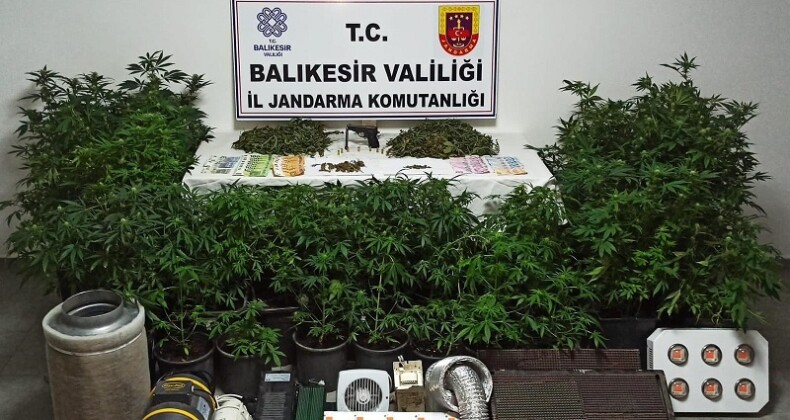 Villayı uyuşturucu imalathanesine çevirdiler