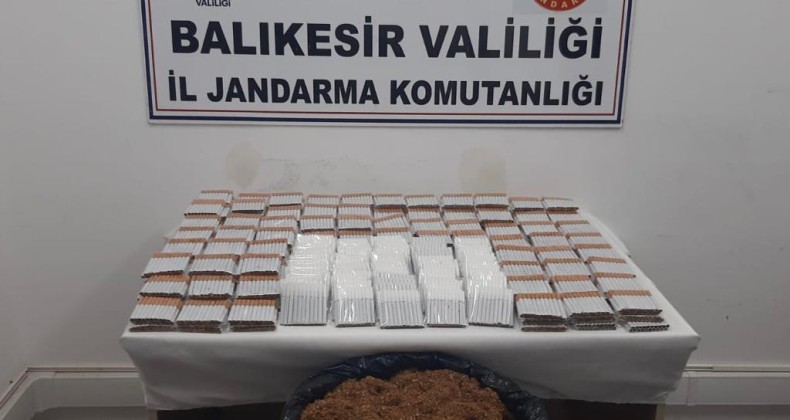 AYVALIK’TA JANDARMADAN KAÇAK TÜTÜN OPERASYONU
