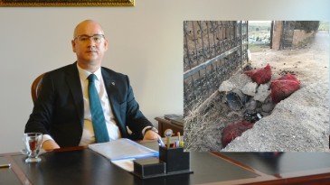 Ayvalık’ta gelişigüzel atılan Karadiken kabuklarına Kaymakam Yaman ve İlçe Hıfzısıhha Kurulu freni