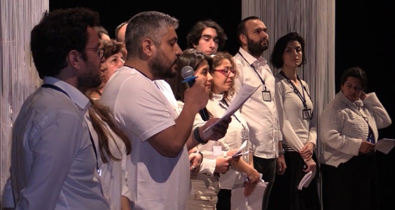 3. Kadın Oyunları Festivali Dünya Tiyatro Günü Bildirgesinin okunmasıyla sona erdi