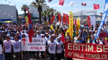 Ayvalık’ta 1 Mayıs coşkusu zirveye taşındı