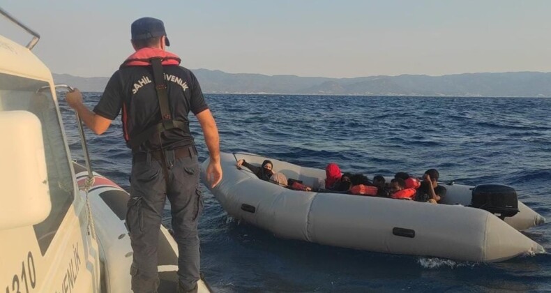 GÖMEÇ’TE 10 GÖÇMEN KURTARILDI