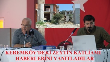 GÖMEÇ BELEDİYESİ’NDEN KEREMKÖY ZEYTİNLİKLERİ KATLİAMI HABERLERİNE YANIT