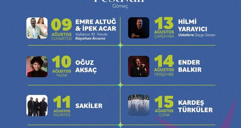 GÖMEÇ’TE 4. ZEYTİN DALI KÜLTÜR, SANAT VE BARIŞ FESTİVALİ BAŞLIYOR