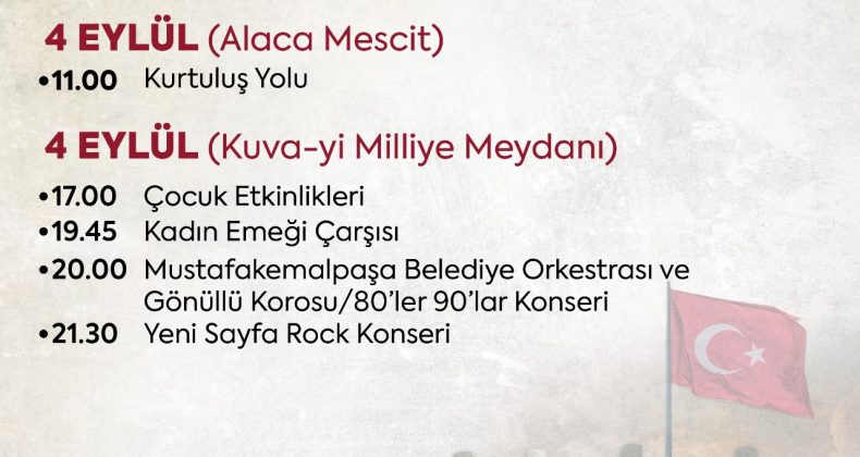 BALIKESİR’DE KURTULUŞ COŞKUSU DOYASIYA YAŞANACAK