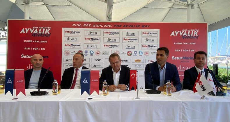 ULUSLARARASI AYVALIK YARI MARATONU ÖNCESİNDE KAMUOYUNA BRİFİNG VERDİLER